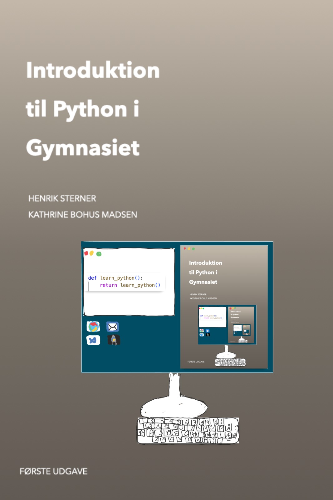 Forsiden af bogen Introduktion til Python i Gymnasiet